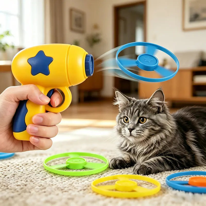 6-Piece Interactive Kitten Toy Set with Launcher