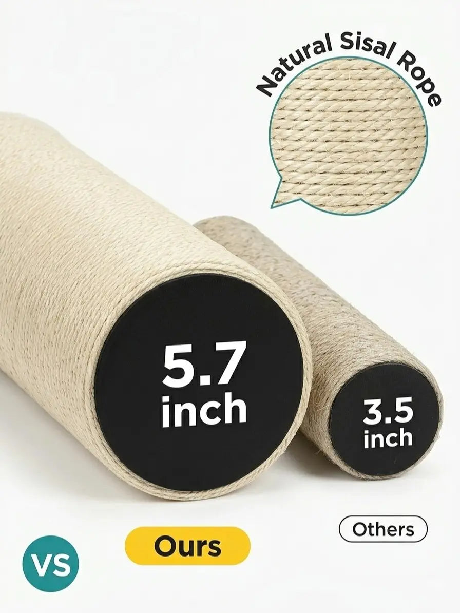 ThePurrPaw Tall Scratching Post for Active Indoor Cats