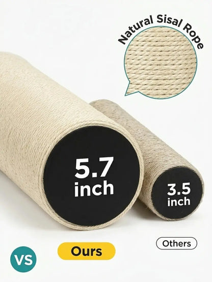 ThePurrPaw Tall Scratching Post for Active Indoor Cats