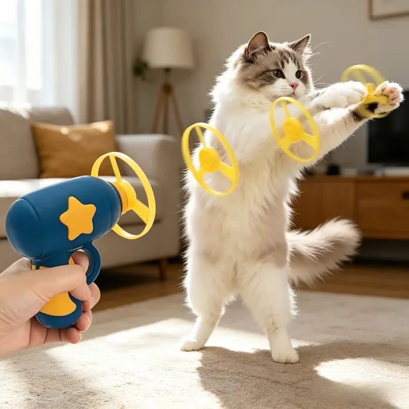 6-Piece Interactive Kitten Toy Set with Launcher