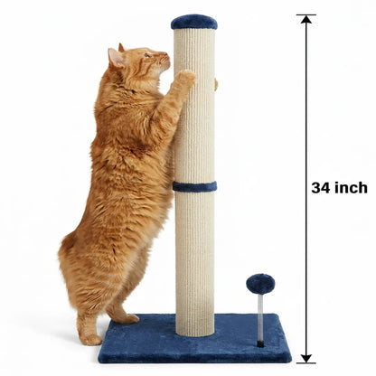 ThePurrPaw Tall Scratching Post for Active Indoor Cats