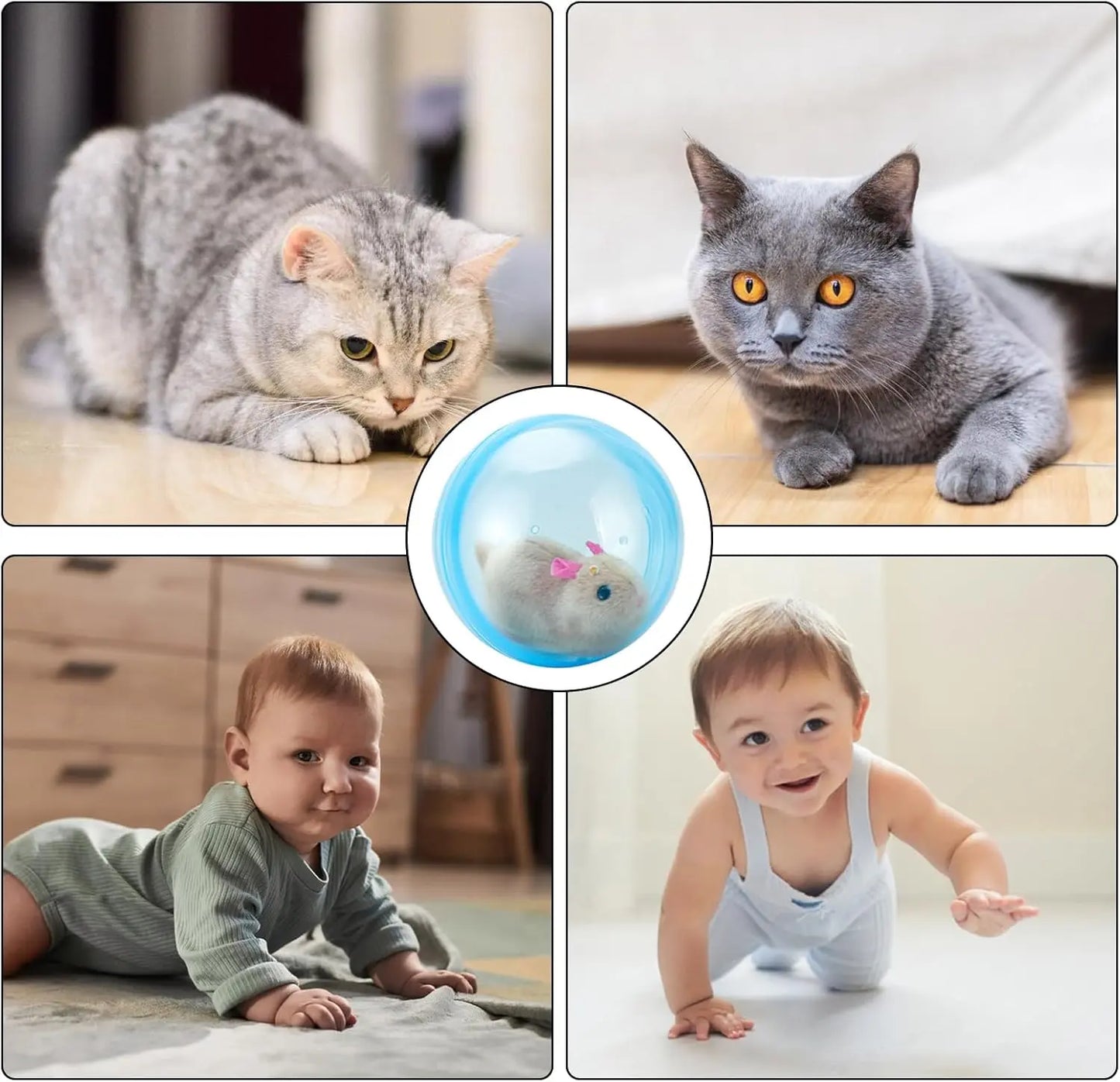 SmartRoll Interactive Cat Toy Ball