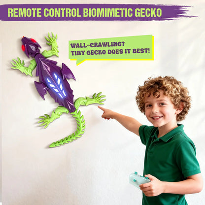 Wall Climbing Gecko Lizard Robot Toy - Rechargeable Remote Control RC Crawler for Boys & Girls Ages 6 & up | Perfect Easter Gifts, Christmas Gifts & Stocking Stuffers