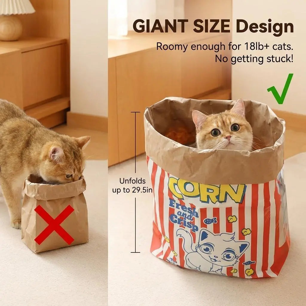 Interactive Crinkle Hideaway Tunnel for Small Pets