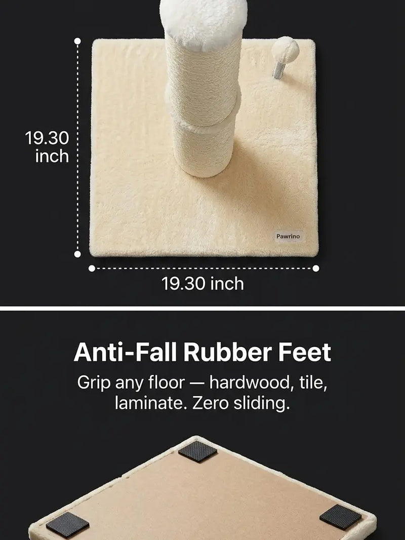 ThePurrPaw Tall Scratching Post for Active Indoor Cats