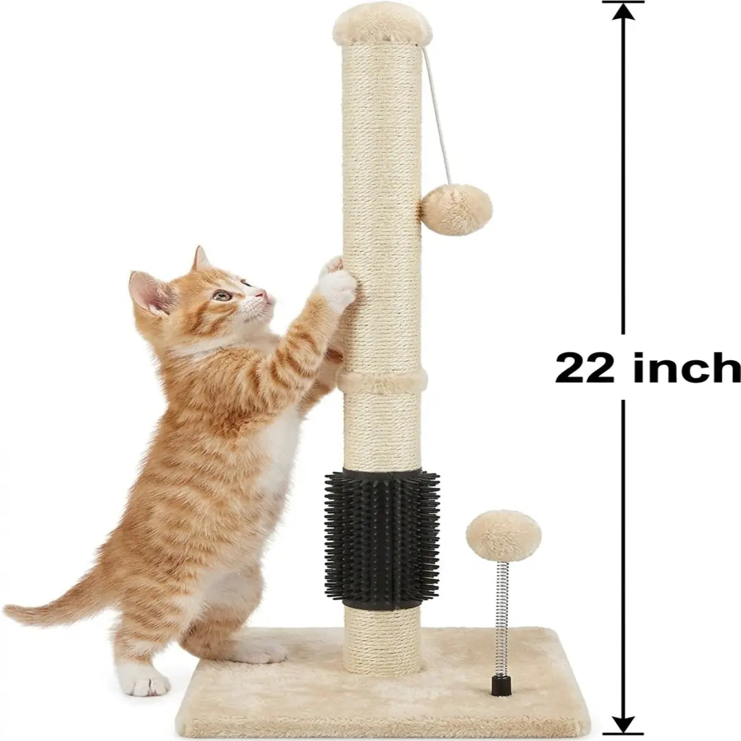 ThePurrPaw Tall Scratching Post for Active Indoor Cats