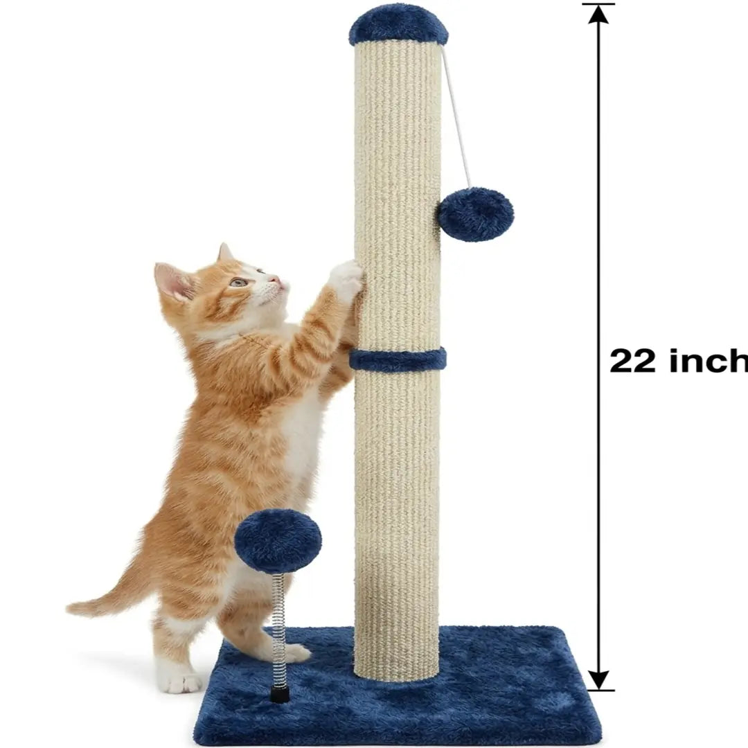 ThePurrPaw Tall Scratching Post for Active Indoor Cats