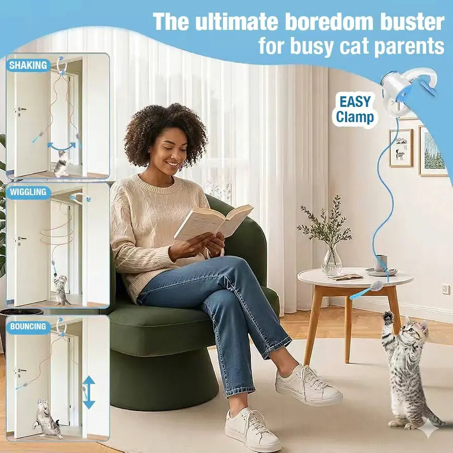 mart Hanging Electric Cat Toy for Indoor Cats